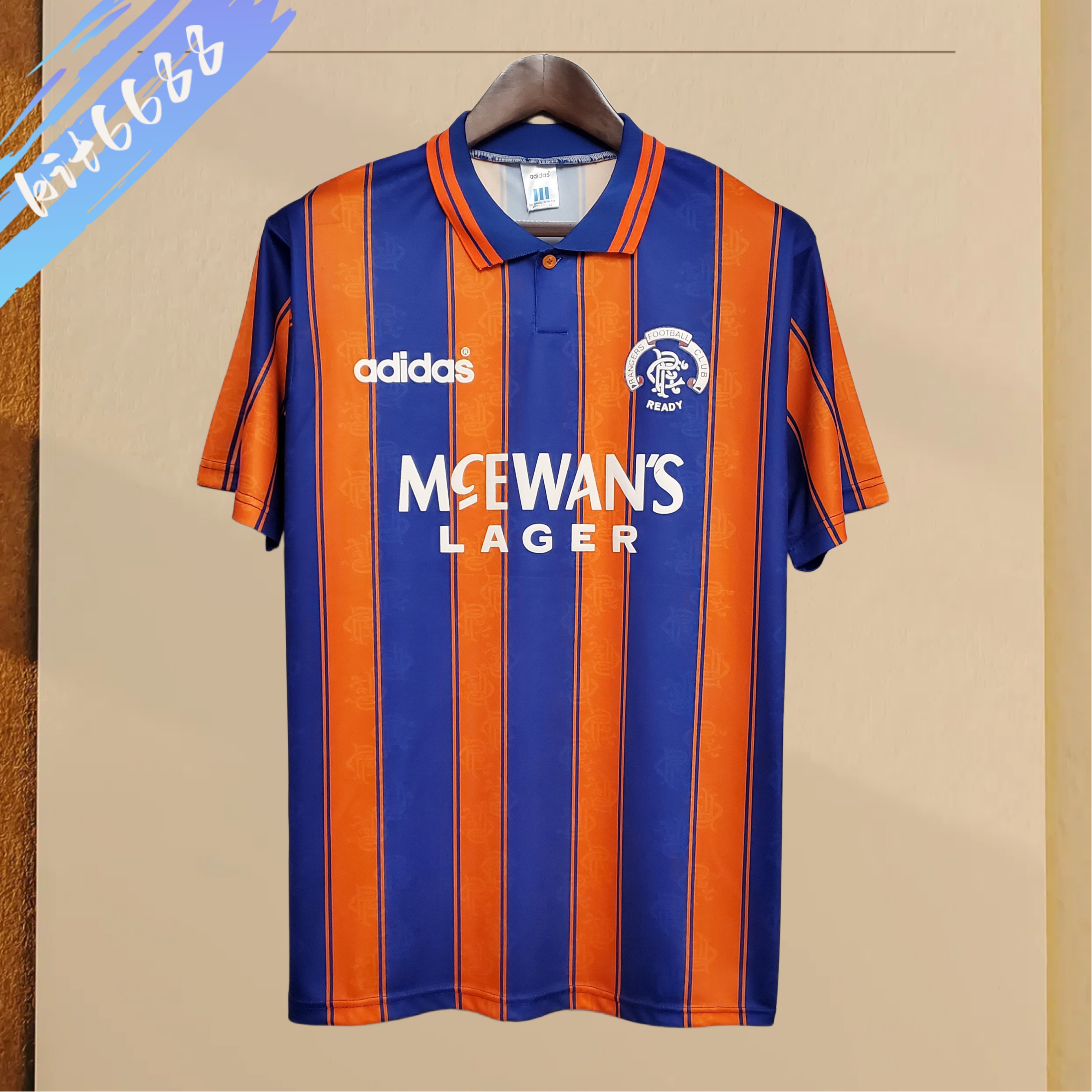 1993/1994 Glasgow Rangers Away Retro Football Shirt
