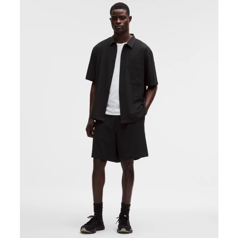 Airing Easy Camp-Collar Shirt Textured
