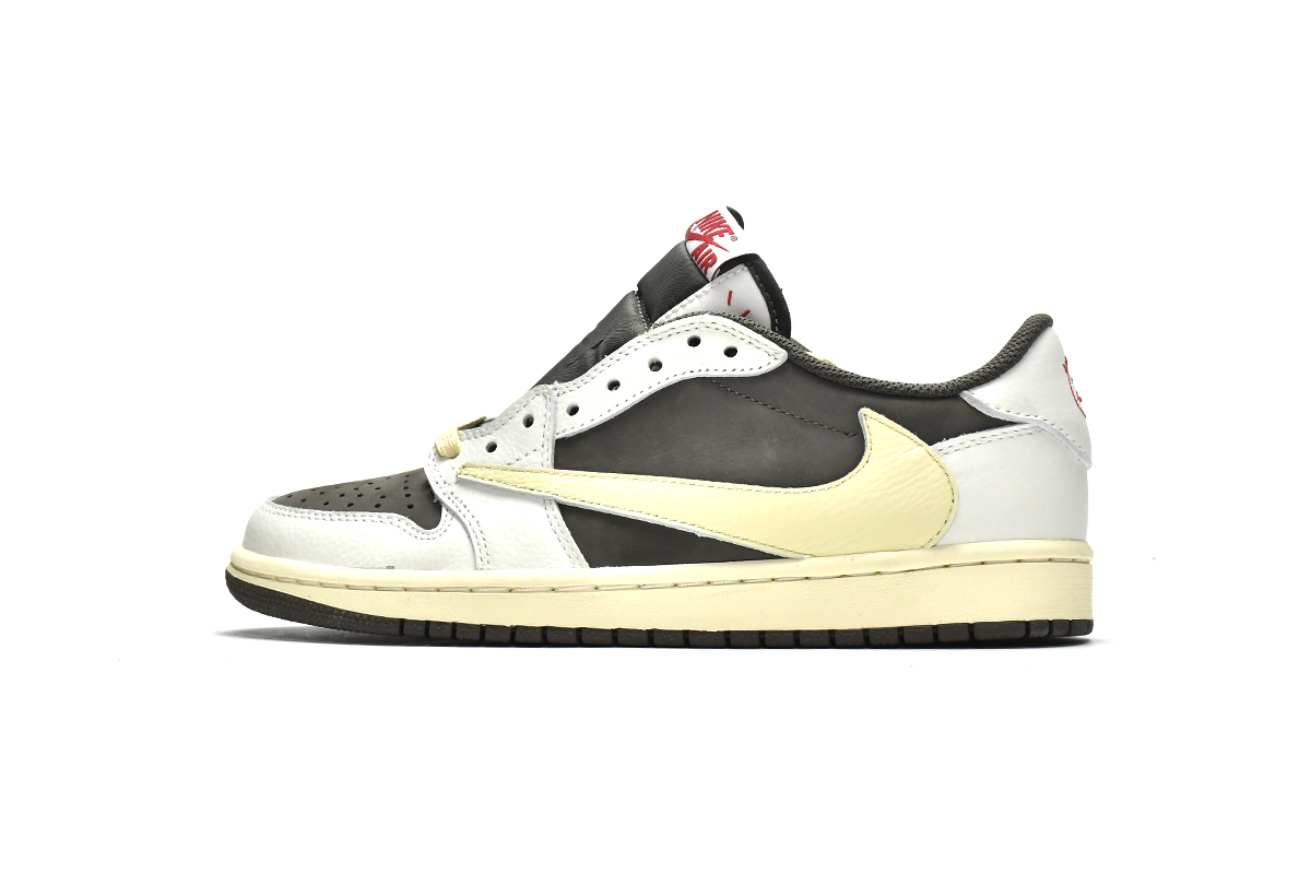 Travis Scott x Air Jordan 1 Low White Brown Barb DM7866-162