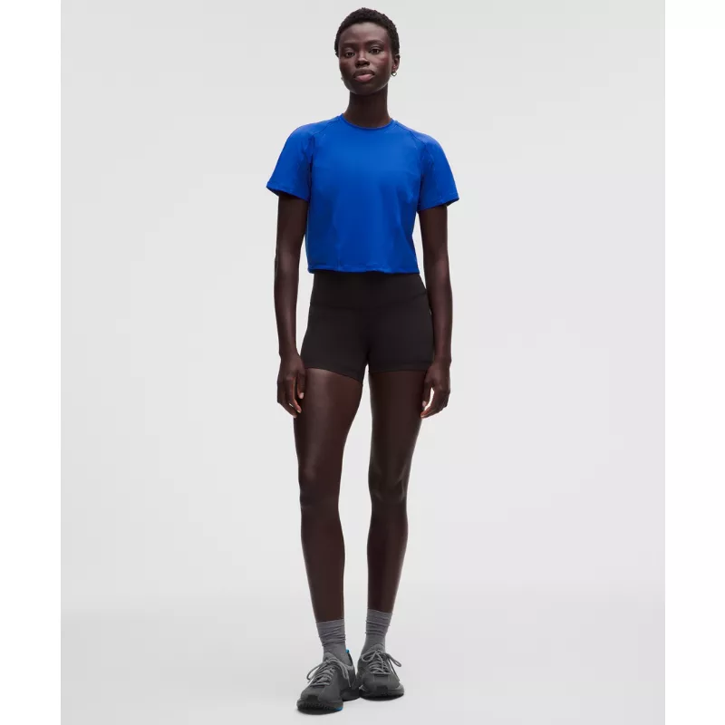 Mesh Panel Training Short-Sleeve Shirt
