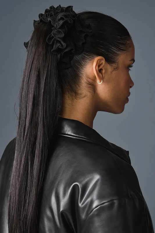 Micro Plisse Oversize Scrunchie