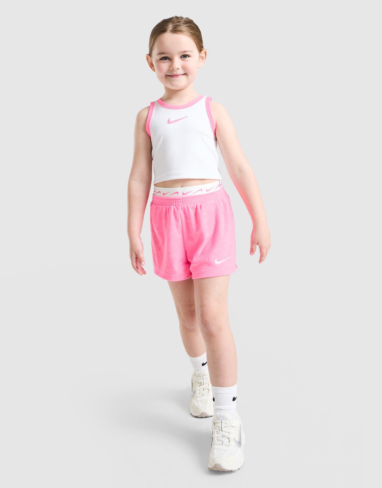 Nike Girls' Ribbed Vest/Running Shorts Set Children