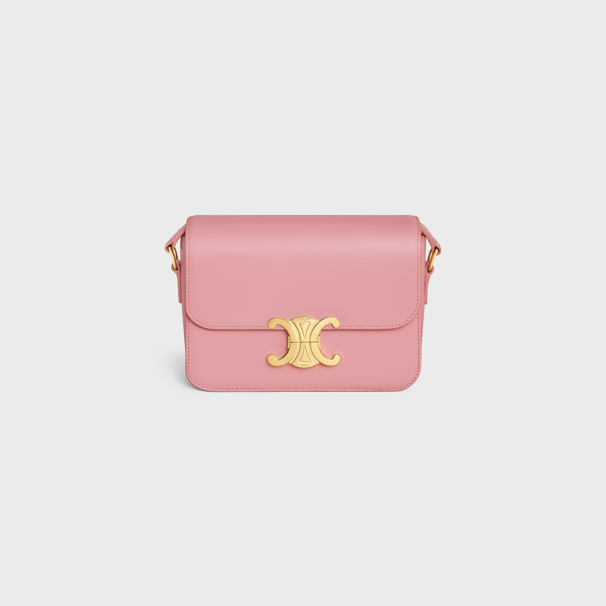 Teen Triomphe Bag in shiny calfskin ROSE