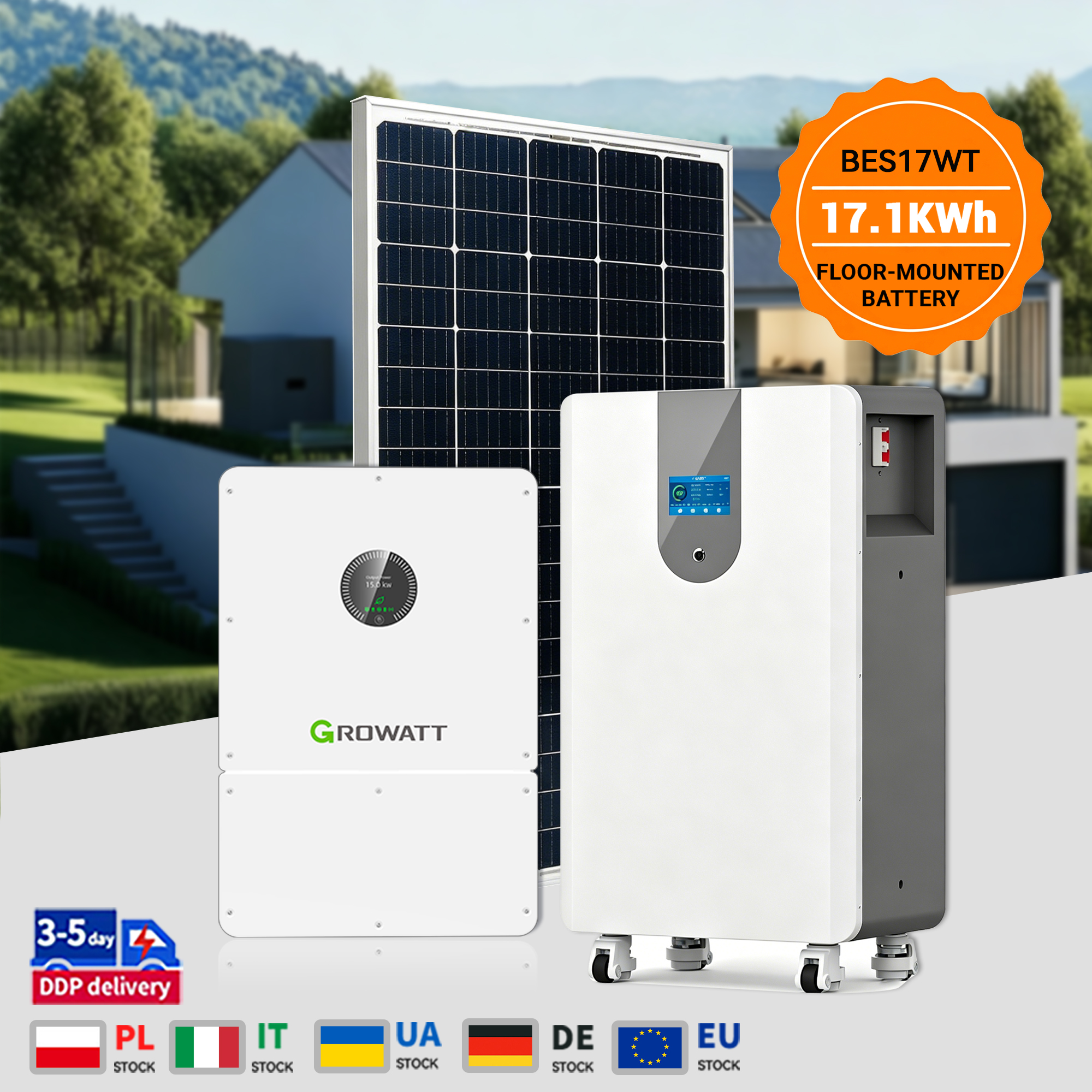 51.2V 334Ah 1P16S 17.1KWH Floor standing Battery