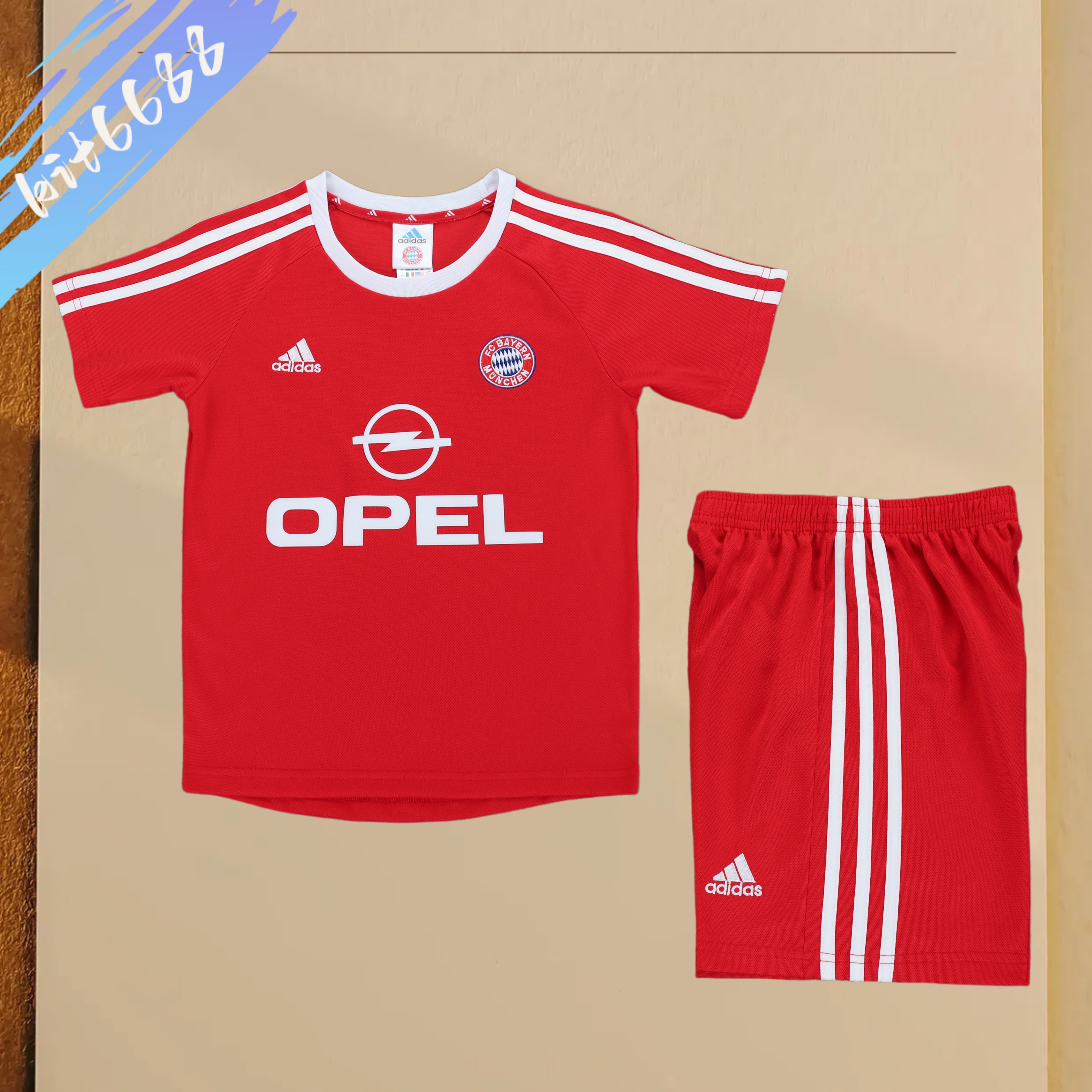 01/02 Bayern Munich home  Retro Football Shirt ( Kids Kit )