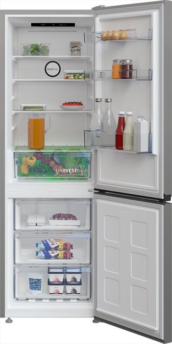 BEKO - Frigorifero combinato B5RCNA345HG2 Classe D 301 lt-Metal Grey