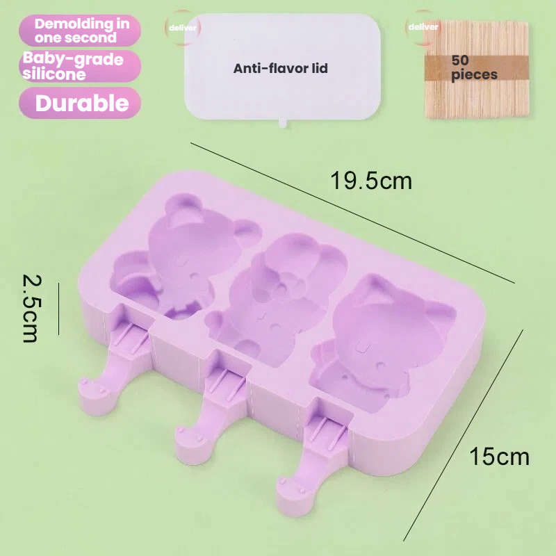 Cartoon Silicone Ice Pop Molds