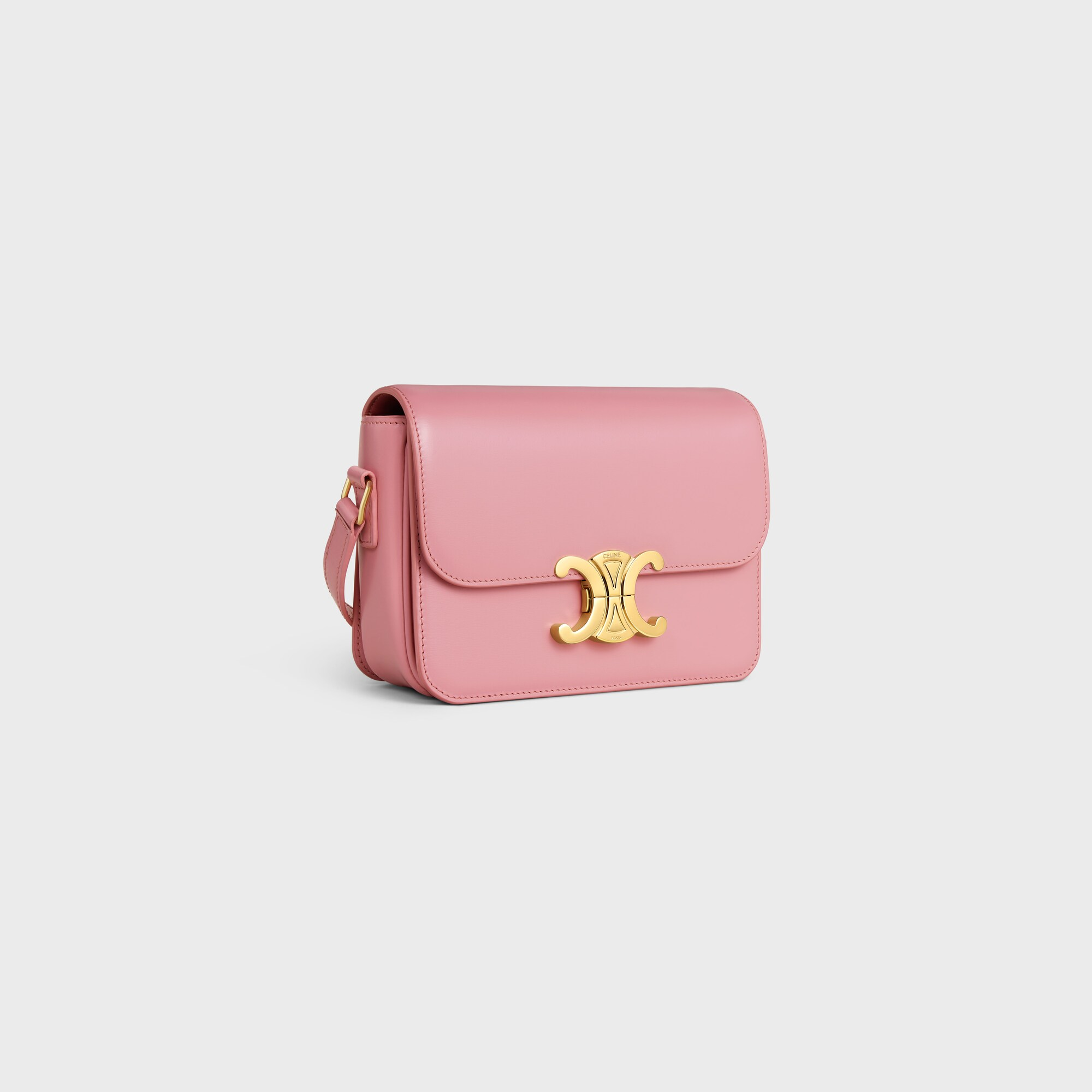 Teen Triomphe Bag in shiny calfskin ROSE