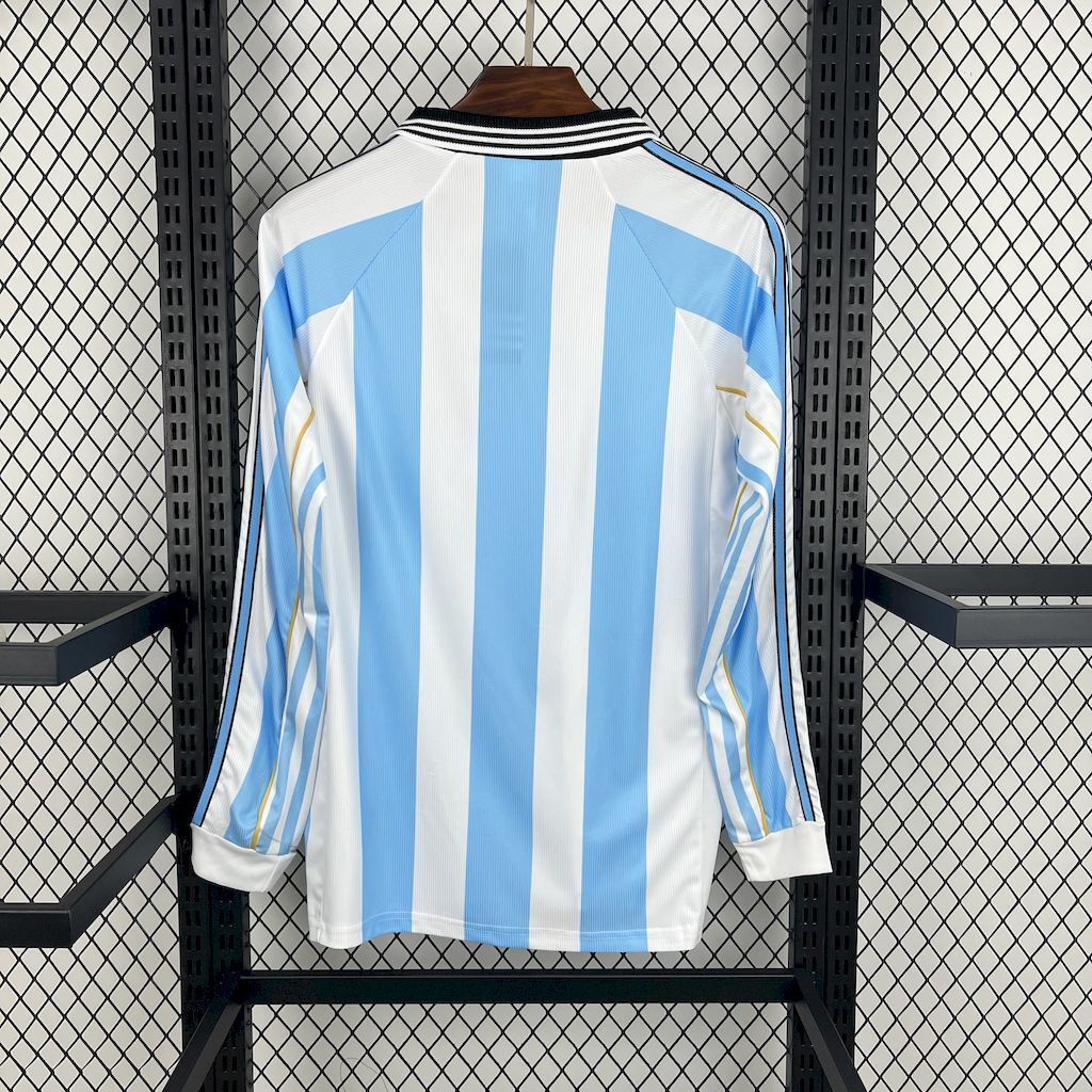 Argentina 1998 Home Long Sleeves Retro Jersey