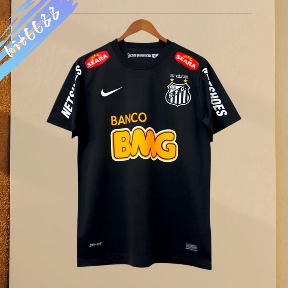 2012/2013 Santos Black Retro Football Shirt (Retro)