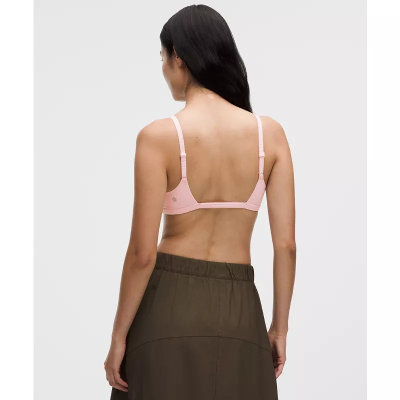 Ribbed Cami-Strap Bra Light Support, B/C Cup