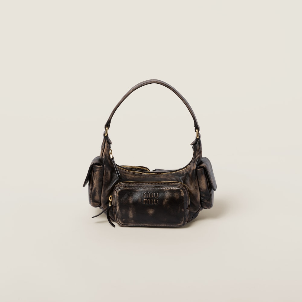 Nappa leather Pocket bag Coffee