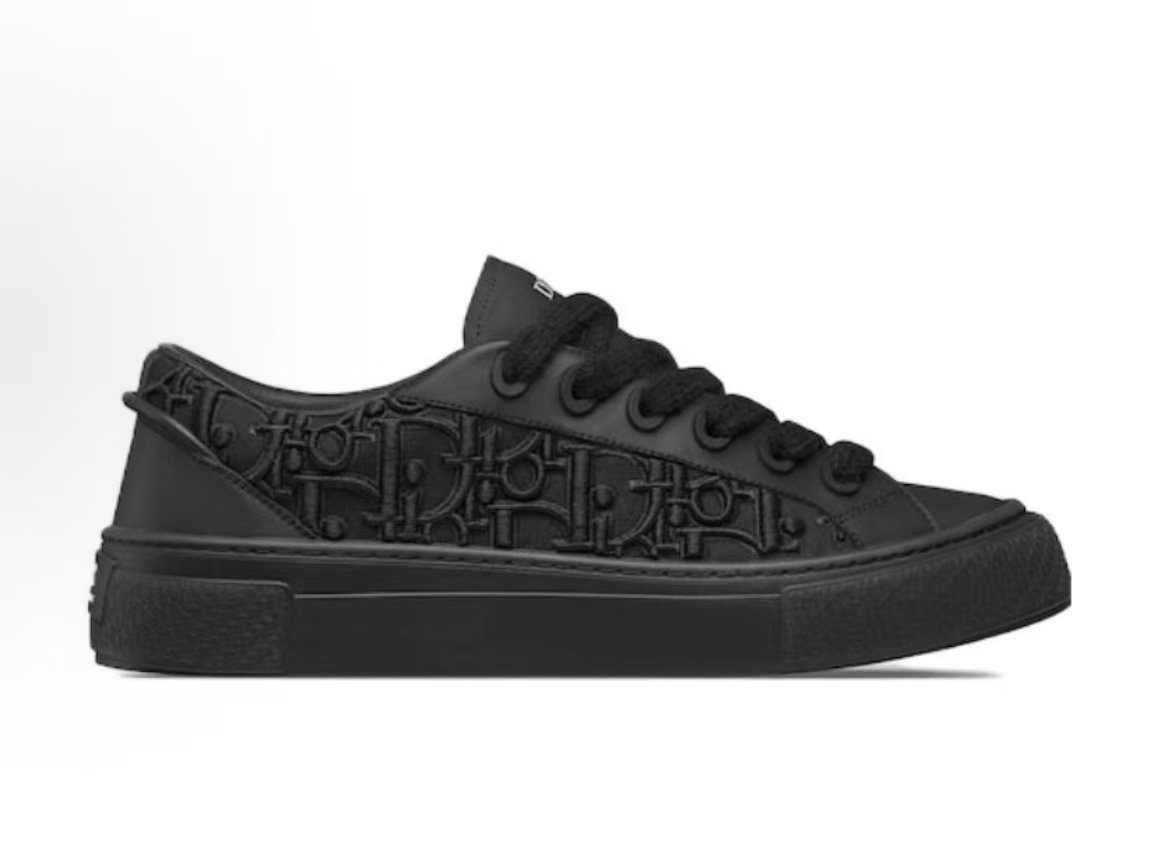 Dior B33 Sneaker Black Smooth Calfskin Oblique Raised Embroidery  3SN303ZYQ_H900