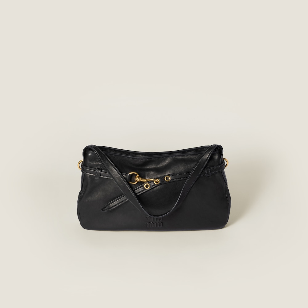 Aventure nappa leather bag Black