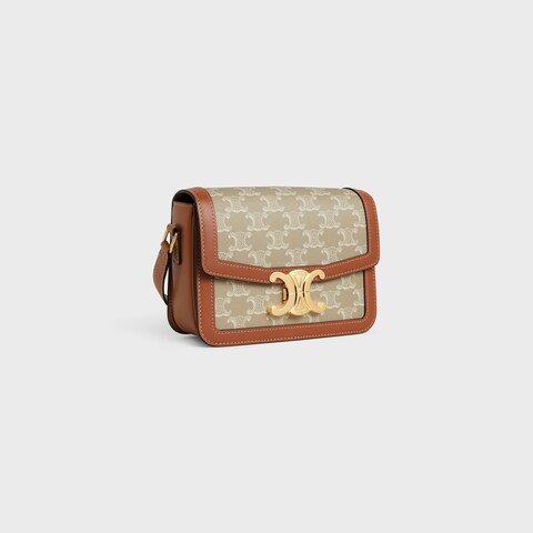 TEEN TRIOMPHE BAG in Triomphe Canvas and calfskin GREGE