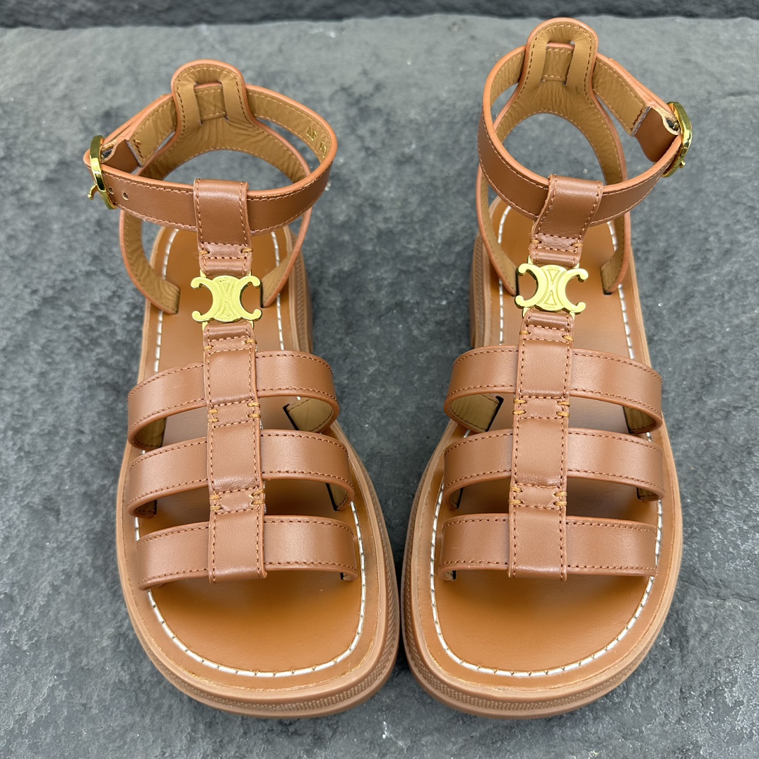 Celine 2026ss CLEA TRIOMPHE Women Sandals Slippers Size 36-41