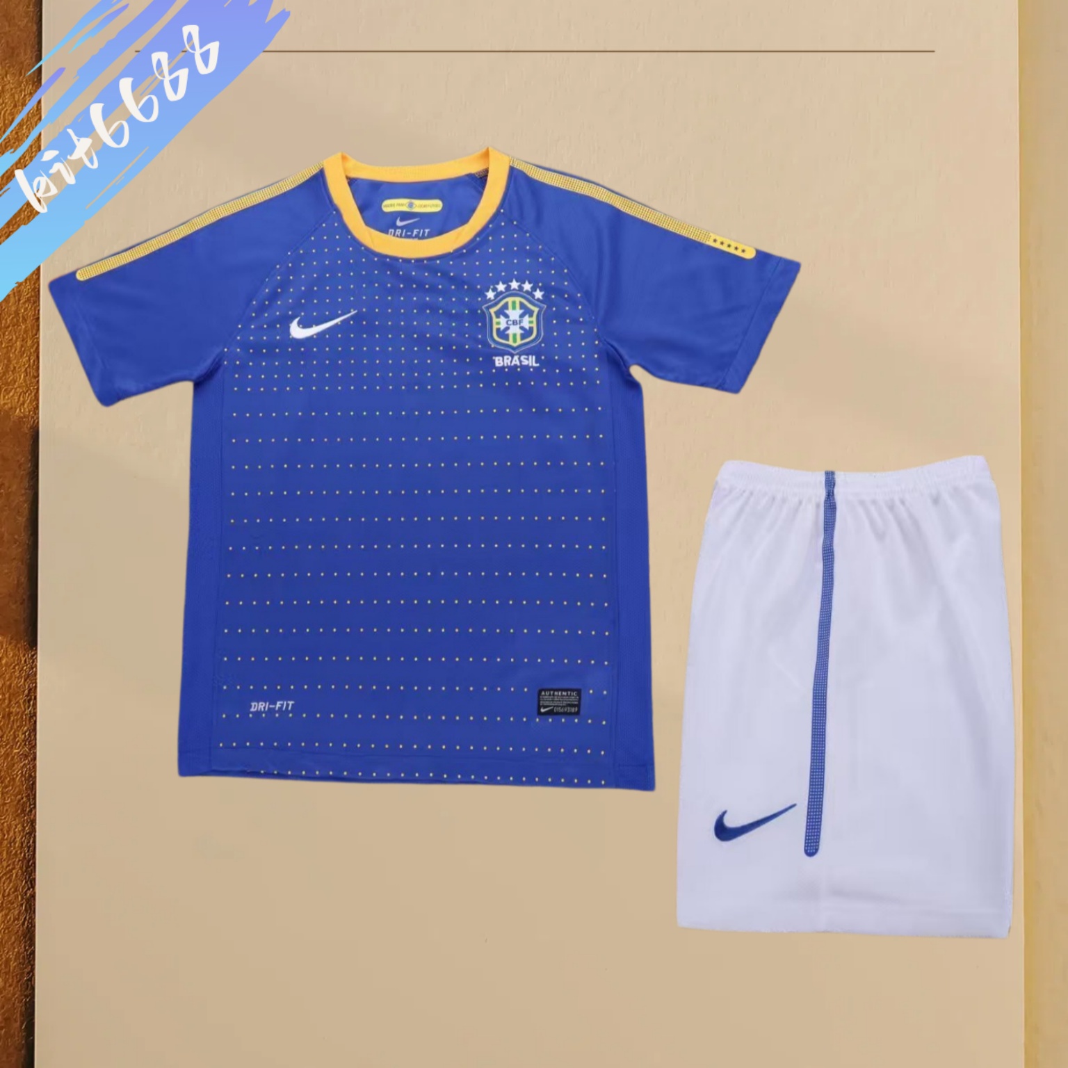 2010 Brazil Away Retro Kids Kit