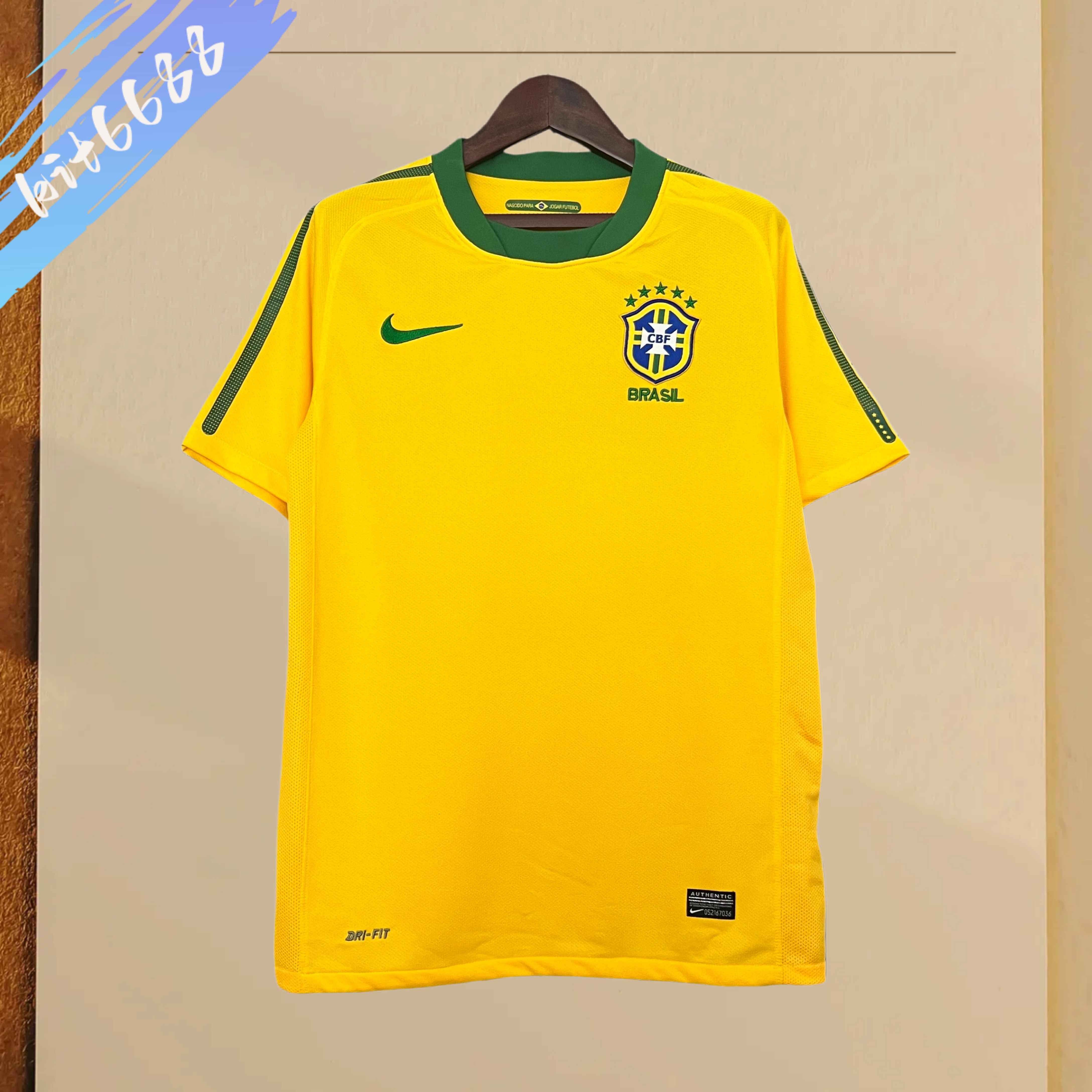 2010 Brazil home Retro Football Shirt