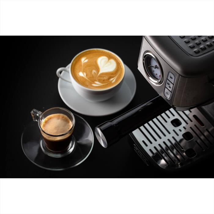 ARIETE - 1381 Macchina da caffè espresso con manometro-Silver