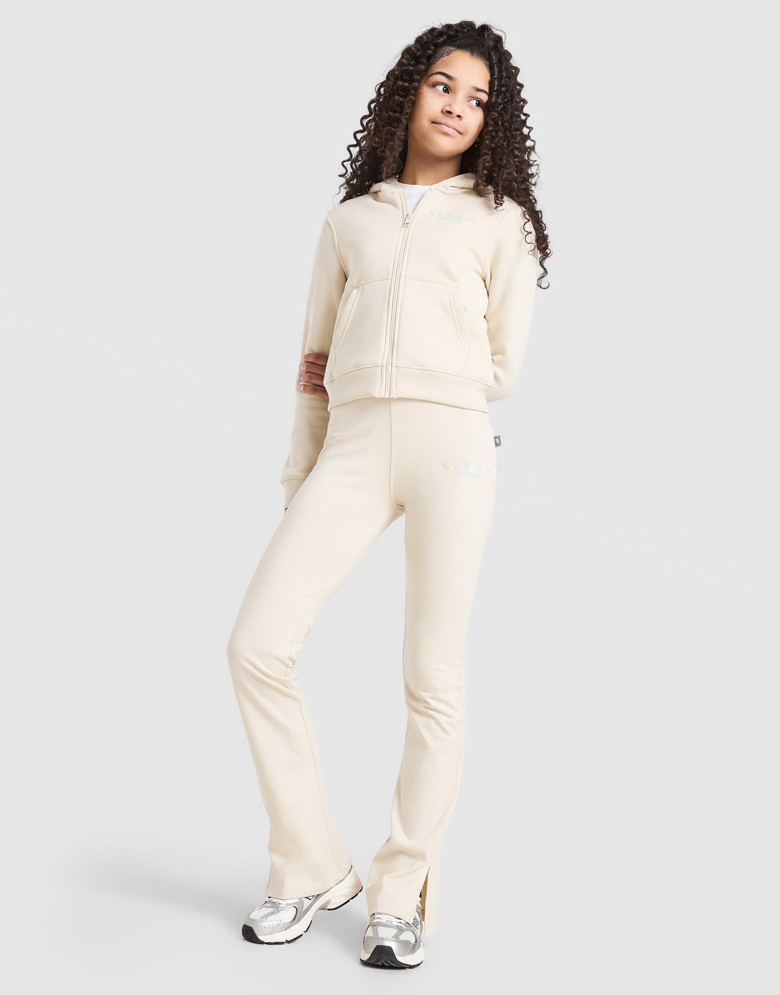 New Balance Girls' Tones Cropped Full Zip Hoodie Junior