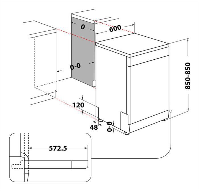 WHIRLPOOL - Lavastoviglie WFO 3O41 PL X Classe C 14 coperti