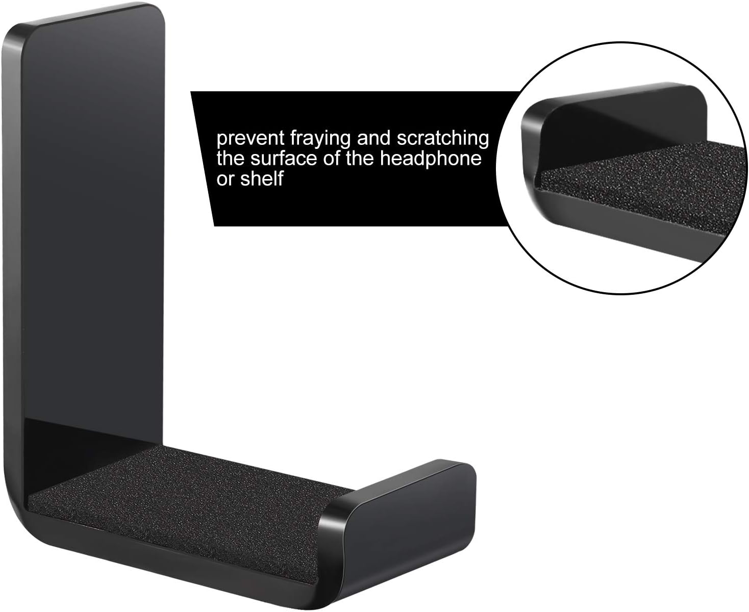 Headphone Hanger Headphone Holder Wall Hook Desk Bulk Adhesive Headset Wall Mount Stand General Purpose