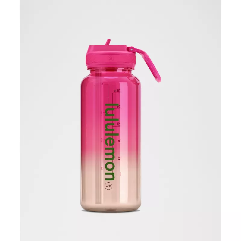 Back to Life Clear Bottle 32oz Straw Lid