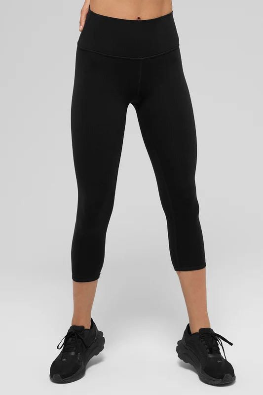 High-Waist Airbrush Capri