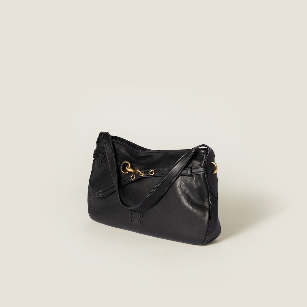 Aventure nappa leather bag Black
