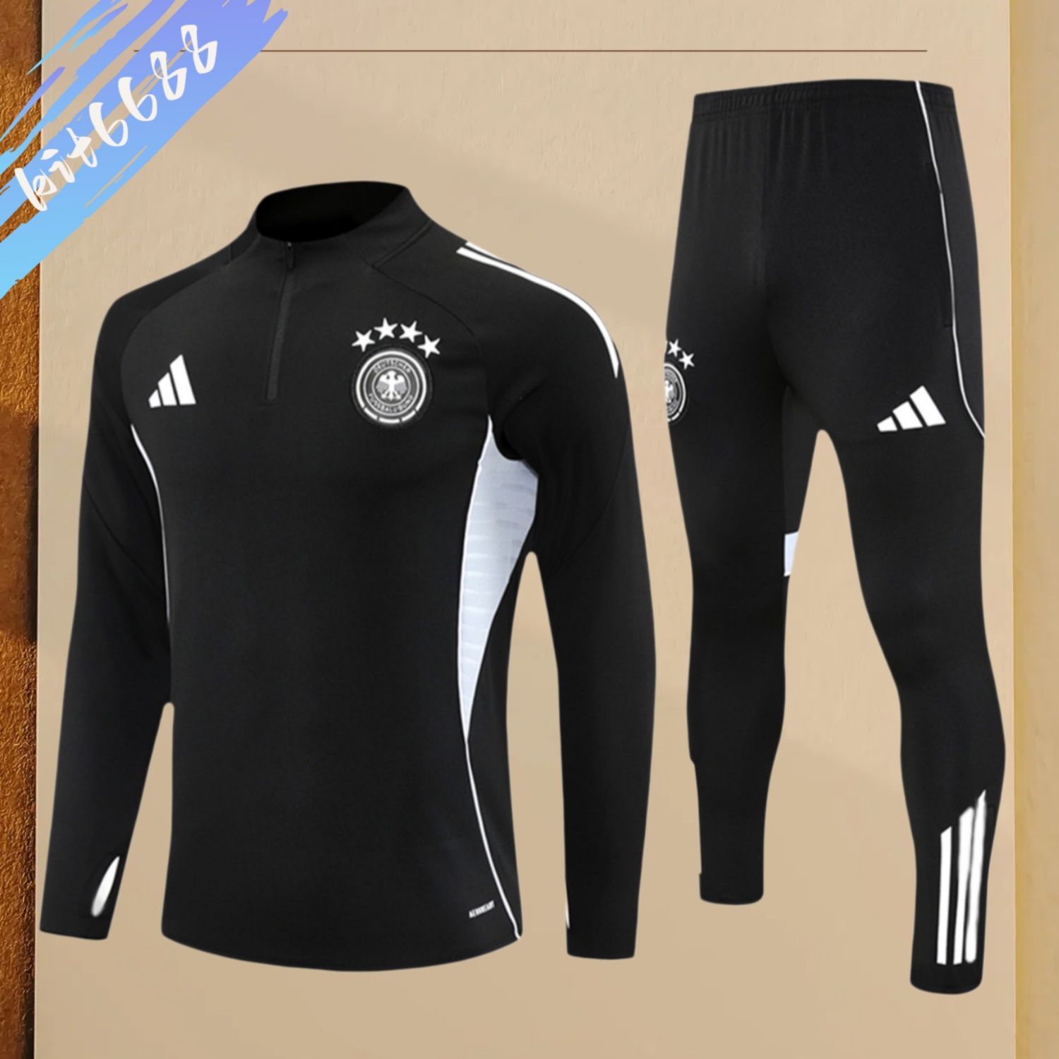 2025/2026 Germany Half Zip Kids Jersey (Kids Kit)
