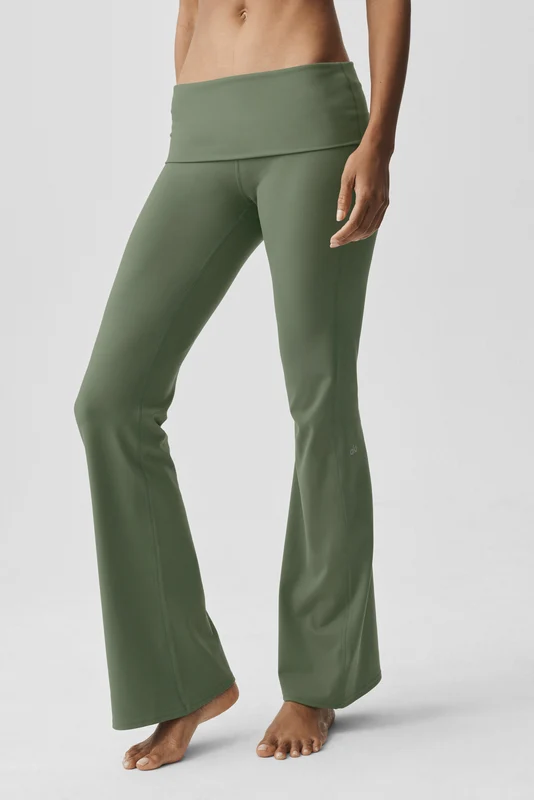 ALO Softsculpt Foldover Flare Legging (Regular)