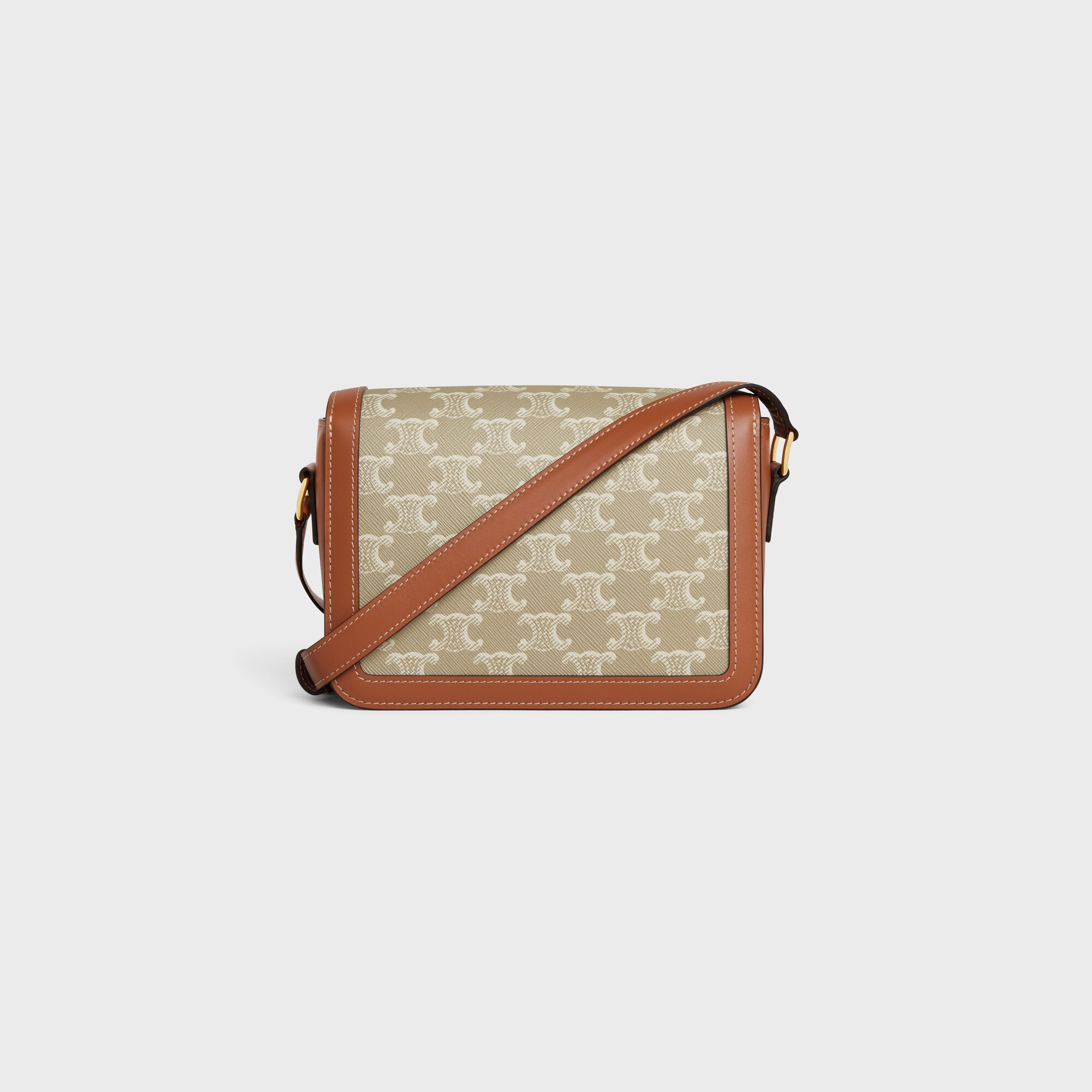 TEEN TRIOMPHE BAG in Triomphe Canvas and calfskin GREGE