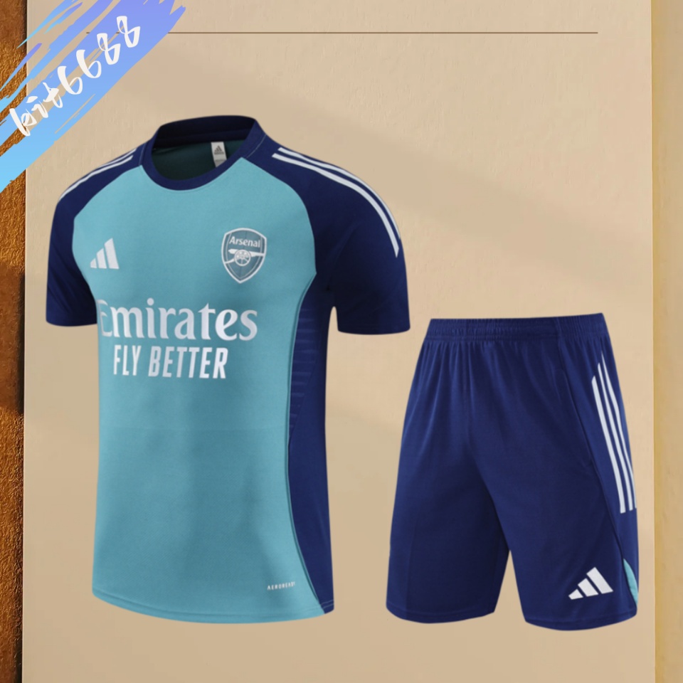 25/26 Arsenal Short sleeved Training Suit (Adult and Children's Set)