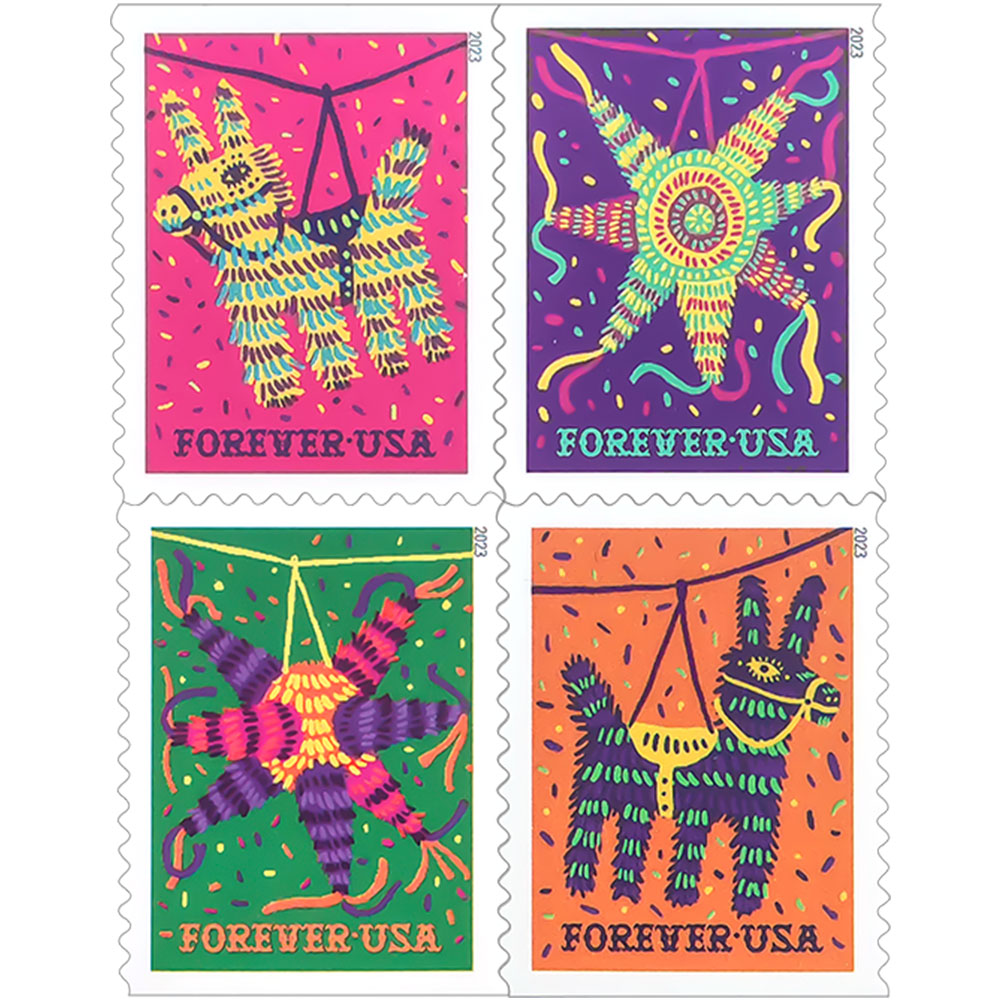 🎁[US Free Shipping]100PCS- Pinatas Booklet Block of Four