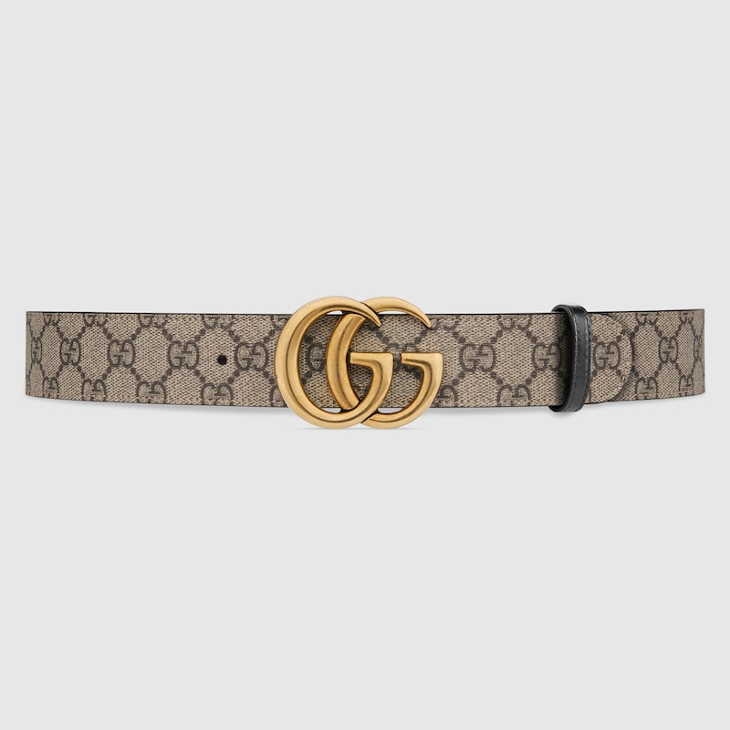 GG Marmont reversible belt black leather