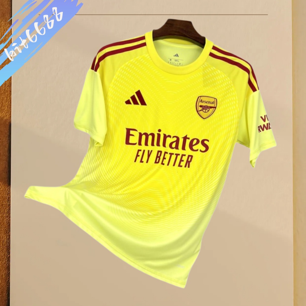 2025/2026 Arsenal Yellow Goalkeeper Football Shirt (Fans)