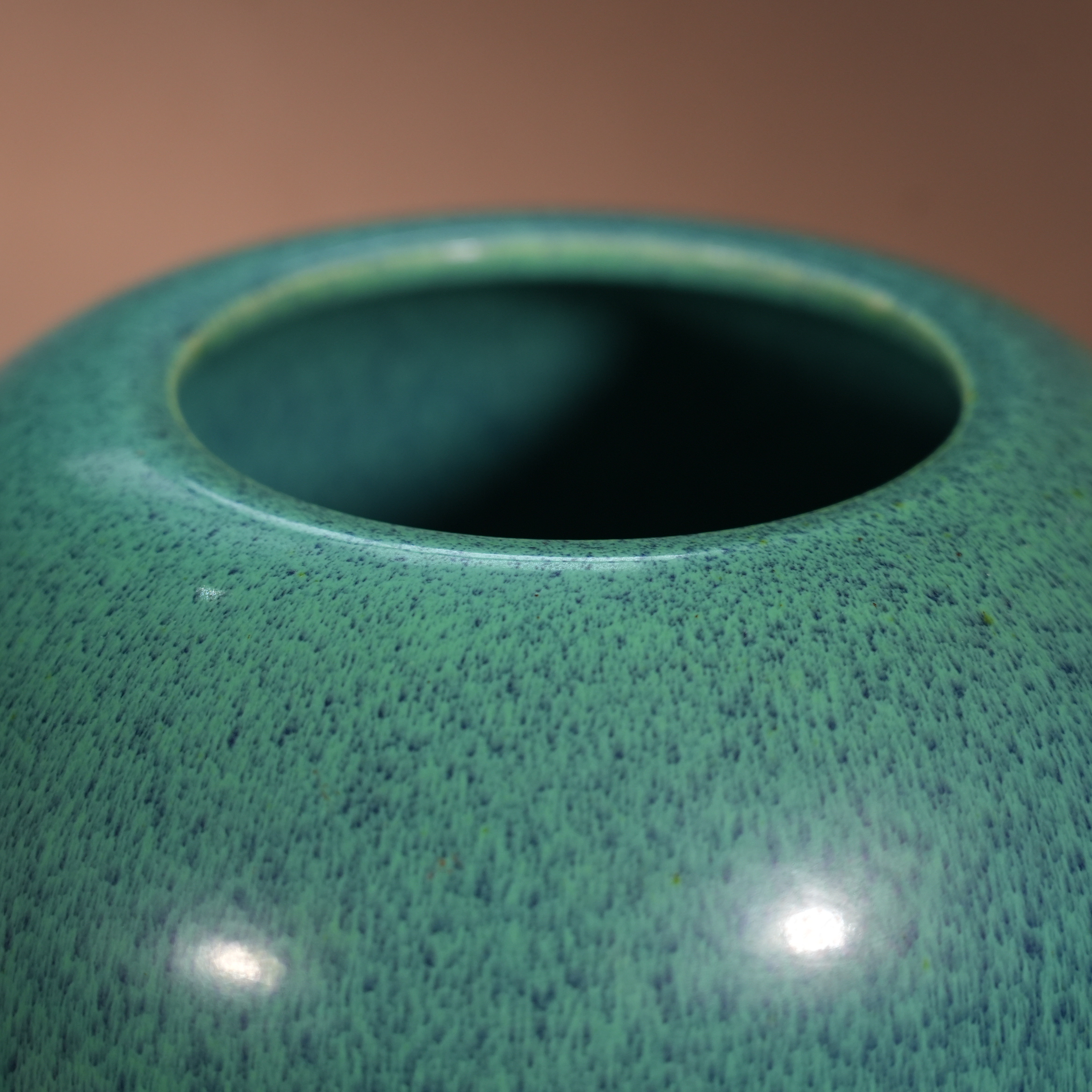 Ancient Chinese Famille Rose and Jun-Glazed Double Gourd Vase with Elephant Handles