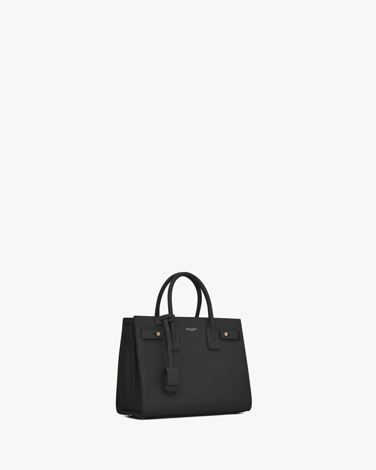 sac de jour in supple grained leather - nano BLACK