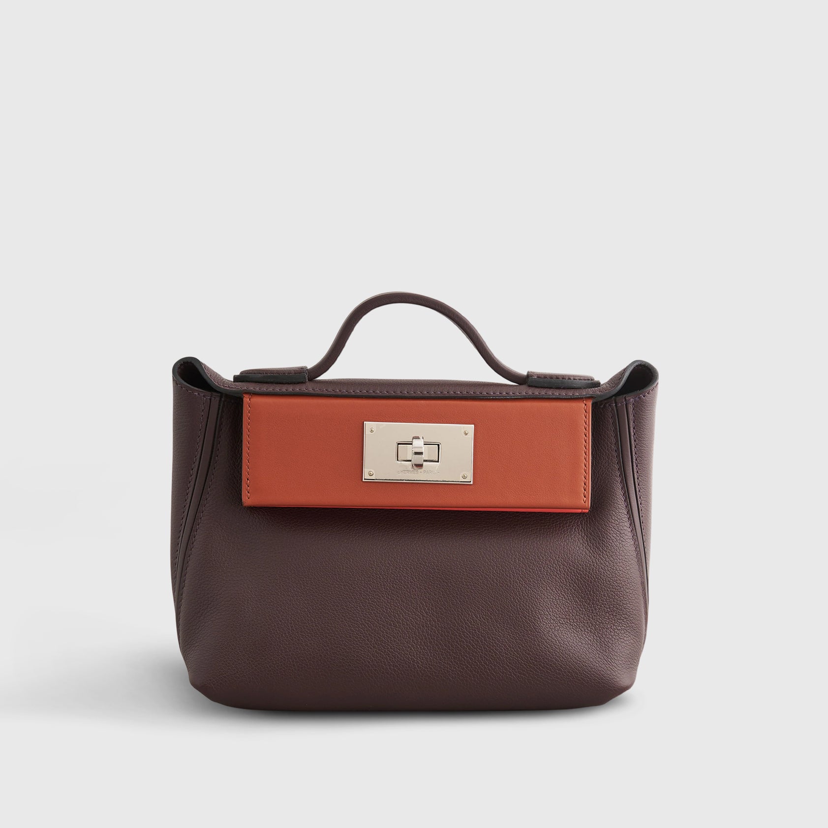 Hermès 24/24 Mini Rouge Sellier / Cuivre / Rose Texas Palladium Hardware
