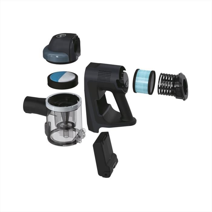 HOOVER - Aspirapolvere ricaricabile HF401P 011-Nero, Argento