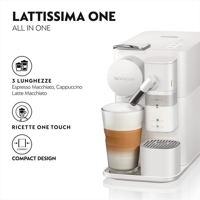 DE LONGHI - NEW LATTISSIMA ONE NESPRESSO EN510.W-Bianco
