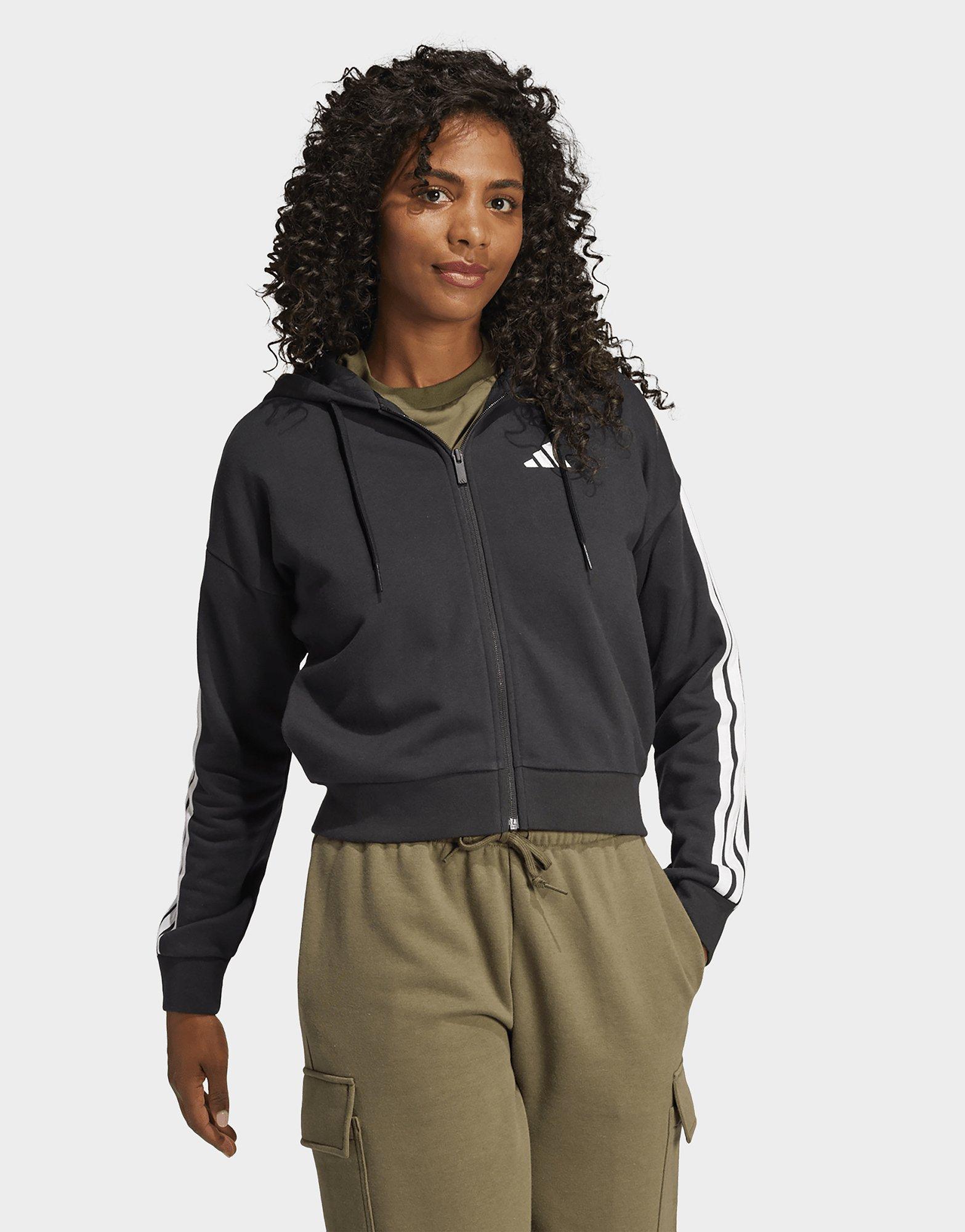 adidas Essentials 3-Streifen French Terry Kapuzenjacke