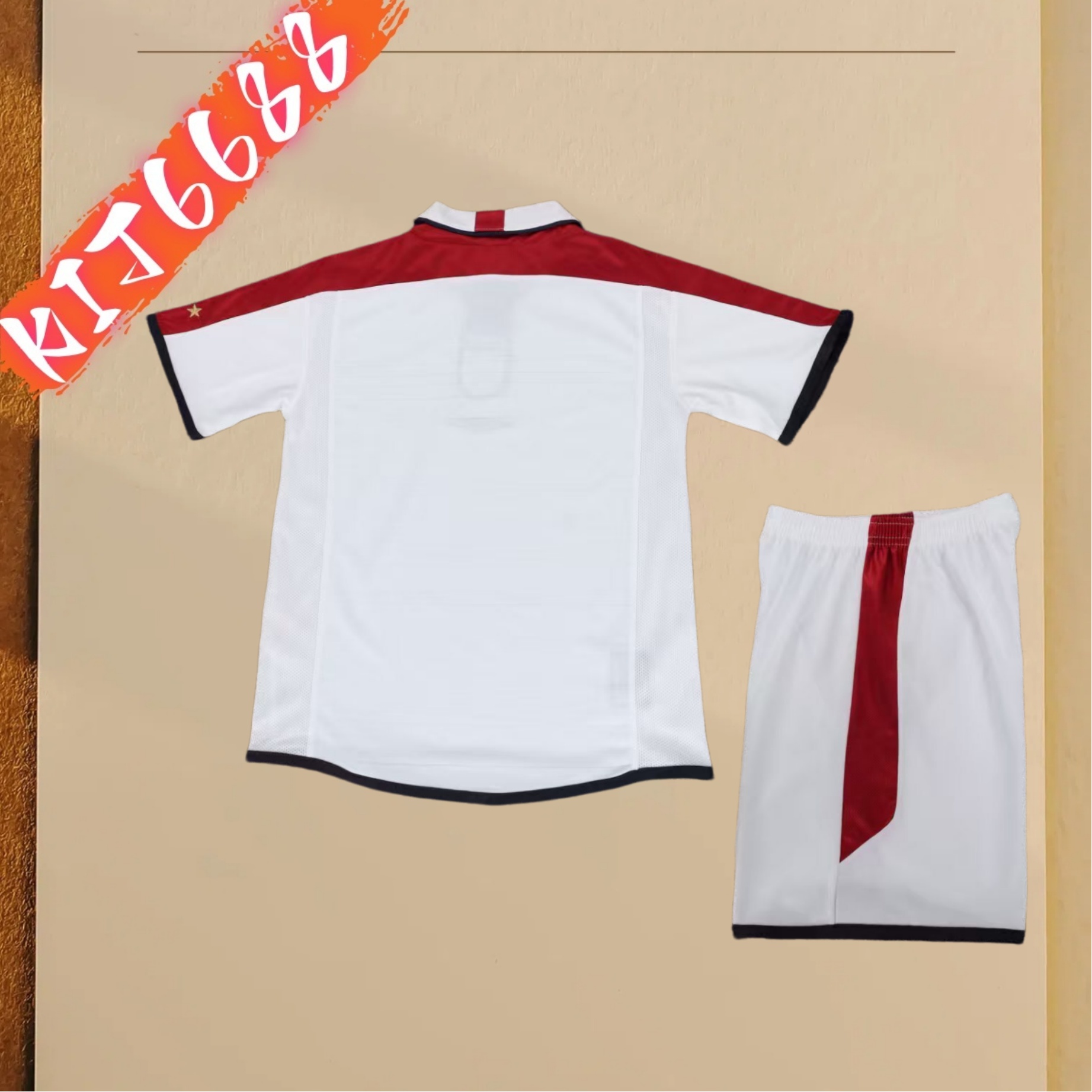 2002 England home  Retro Football Soccer jerseys Kids suit