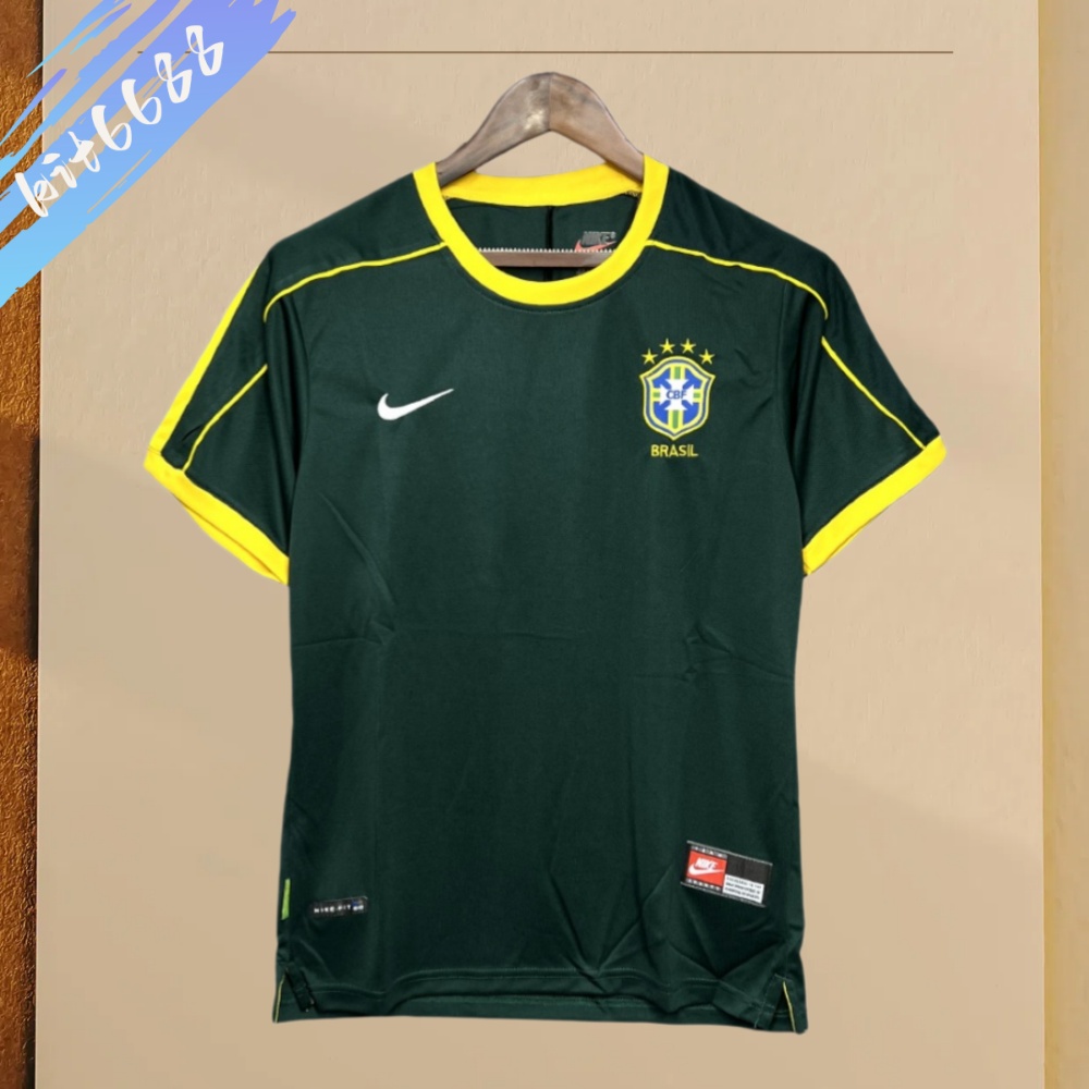 1998 Brazil Goalkeeper Retro Football Shirt