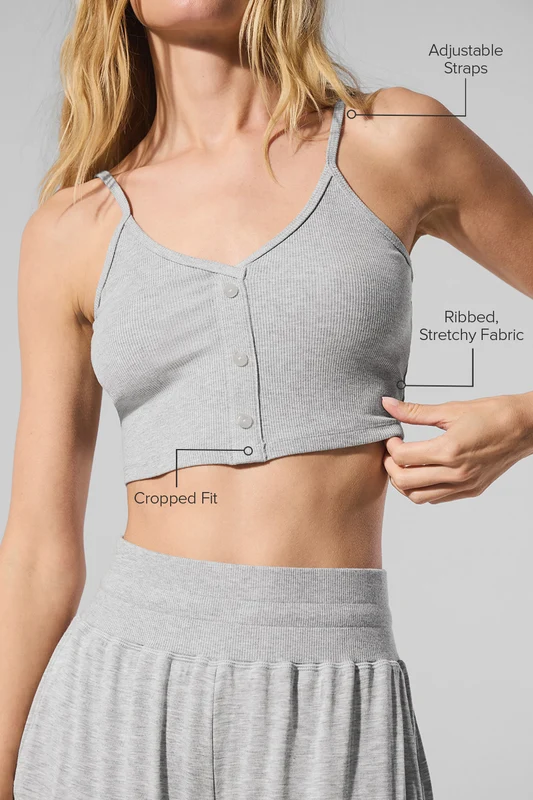 Ribbed Delicate Lounge Tank