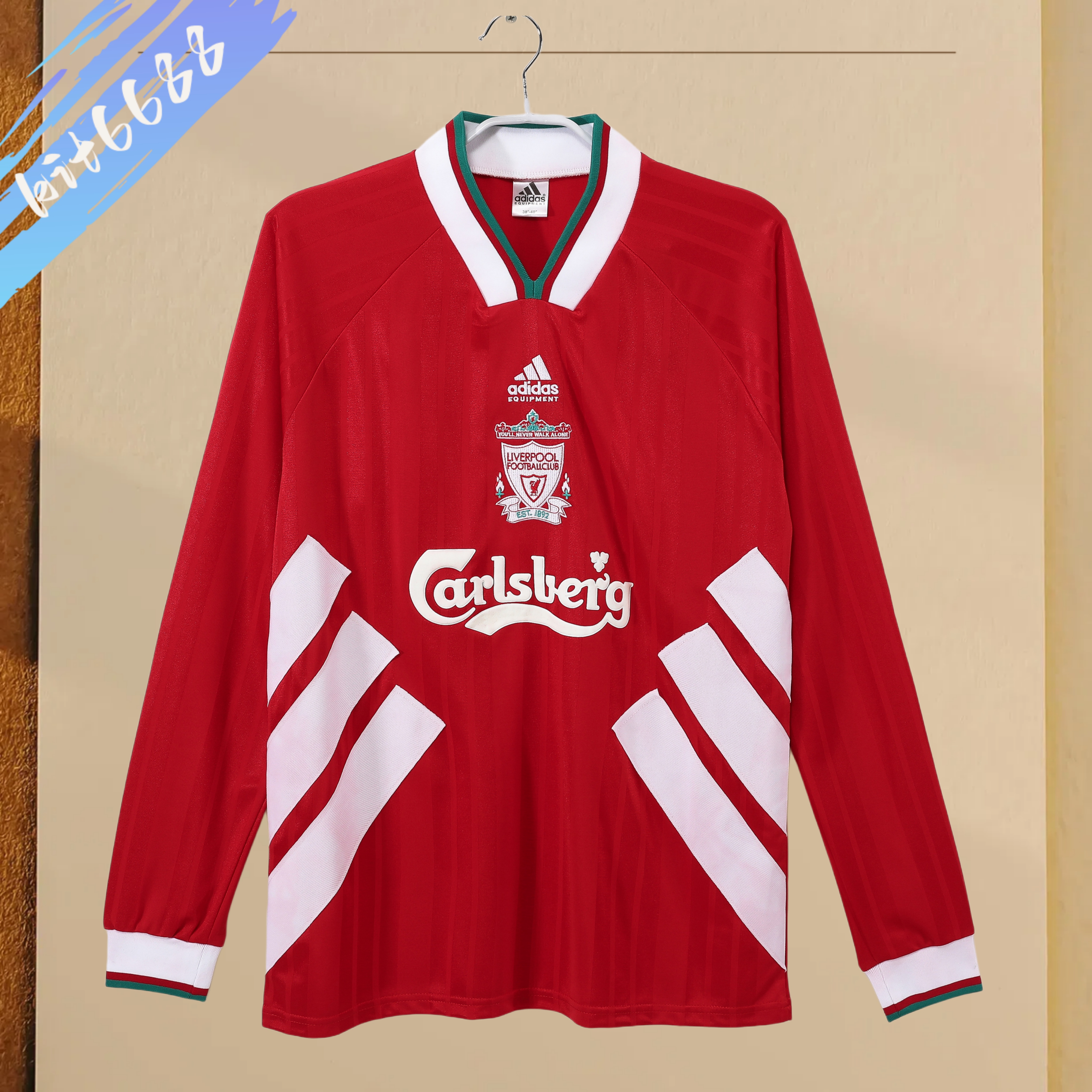 93/95 Liverpool home Retro long sleeves Football Shirt