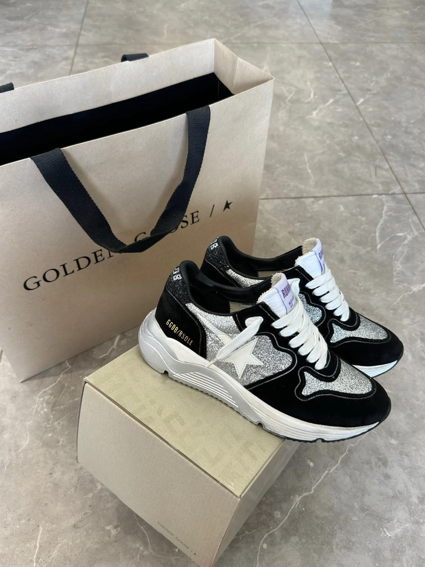 Golden Goose Running Sole Genuine Leather Running Shoes