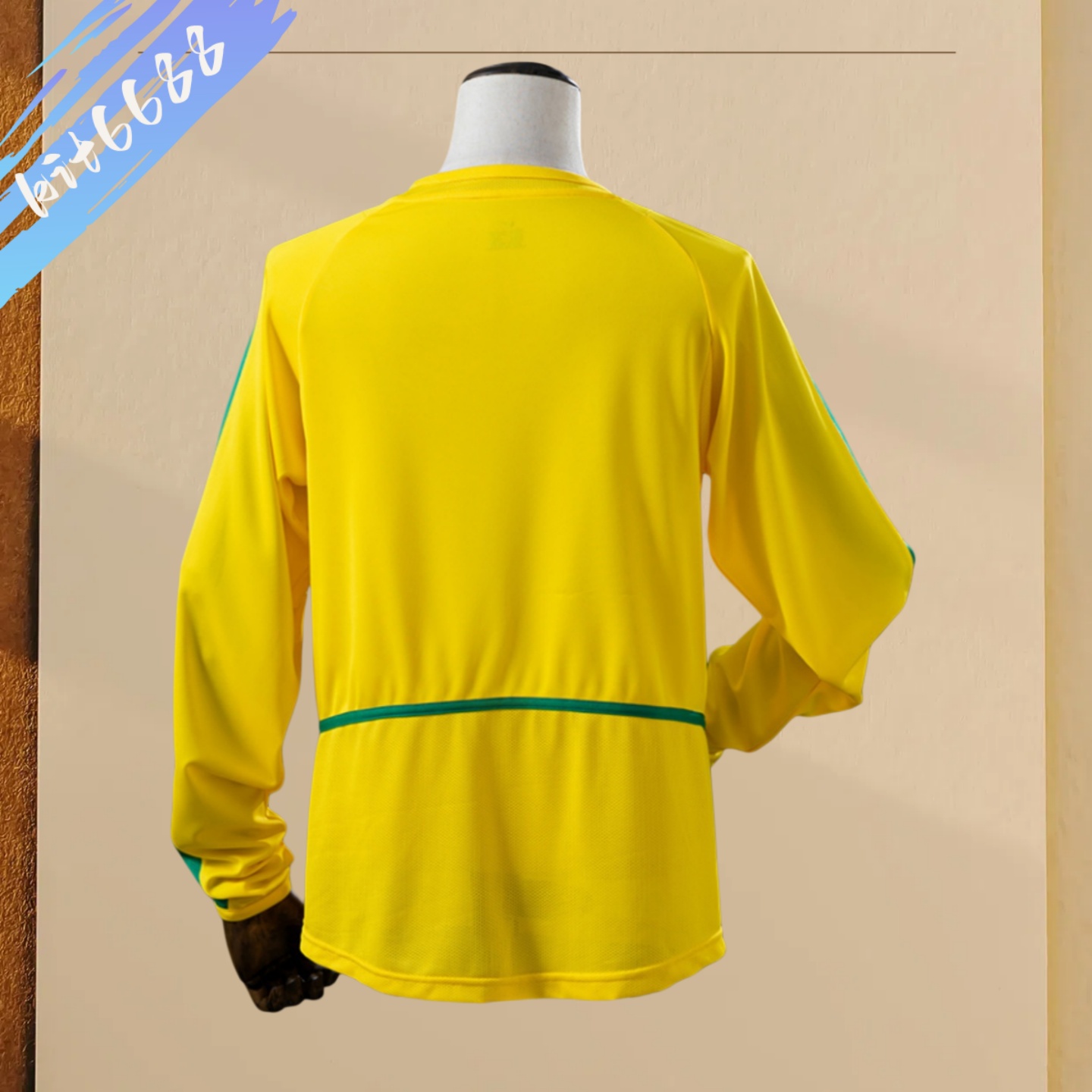 2002 Brazil home Long Sleeve Retro Football Shirt