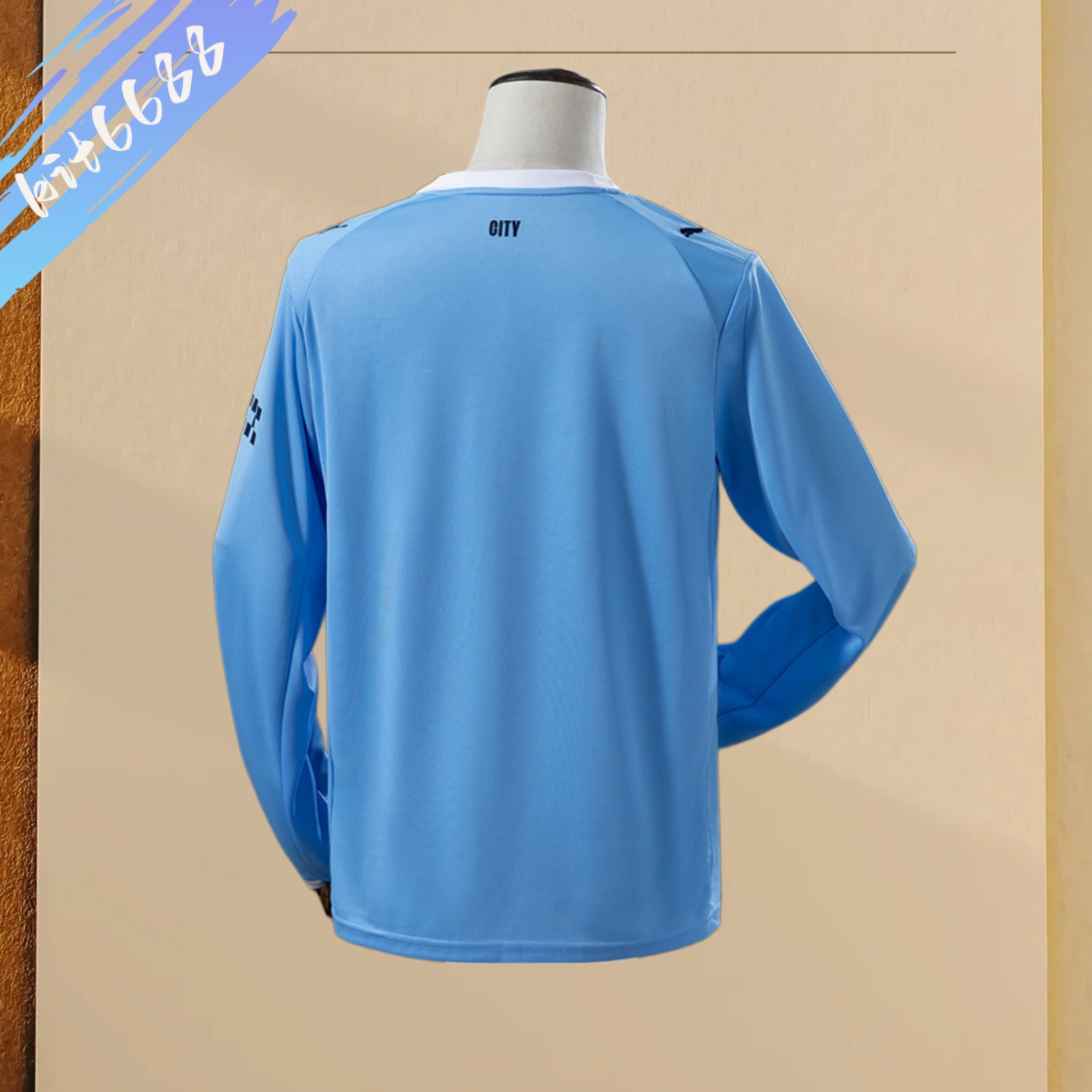 25/26 Manchester City  home Long Sleeve Football Shirt (Fans versio)