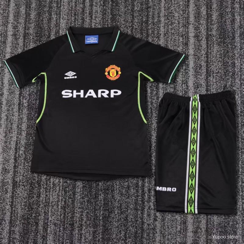 98/99 Manchester United Third Away Retro Football Shirt ( Kids Kit )